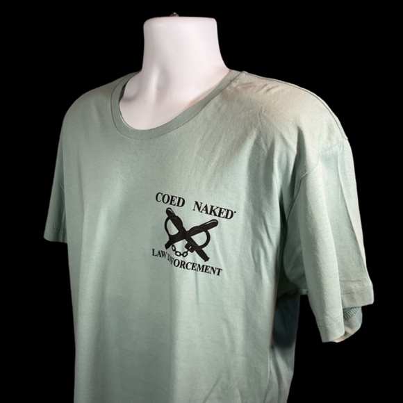 Coed Naked Law Enforcement Graphic Tee Shirt NWOT Men’s SZ L - Picture 4 of 6